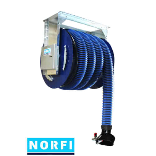 Вытяжная катушка с пружинным приводом, включая вентилятор. Norfi (Германия)