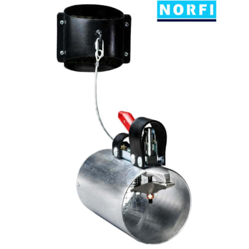 Y-адаптер для двух выхлопных труб DN100. Norfi (Германия)